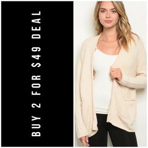 ❄️IVORY SWEATER KNIT CARDIGAN